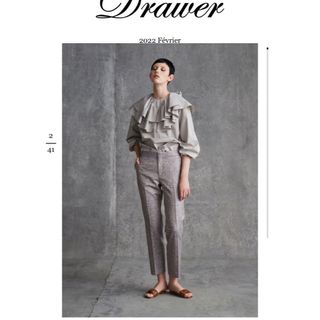 Drawer - ドゥロワー別注T-mat Masaki-parisフリルブラウスの通販｜ラクマ