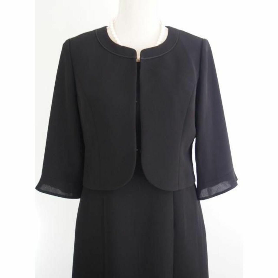 SOIR - 【新品】ソワールレーヴ☆13号喪服☆ブラックフォーマル☆前