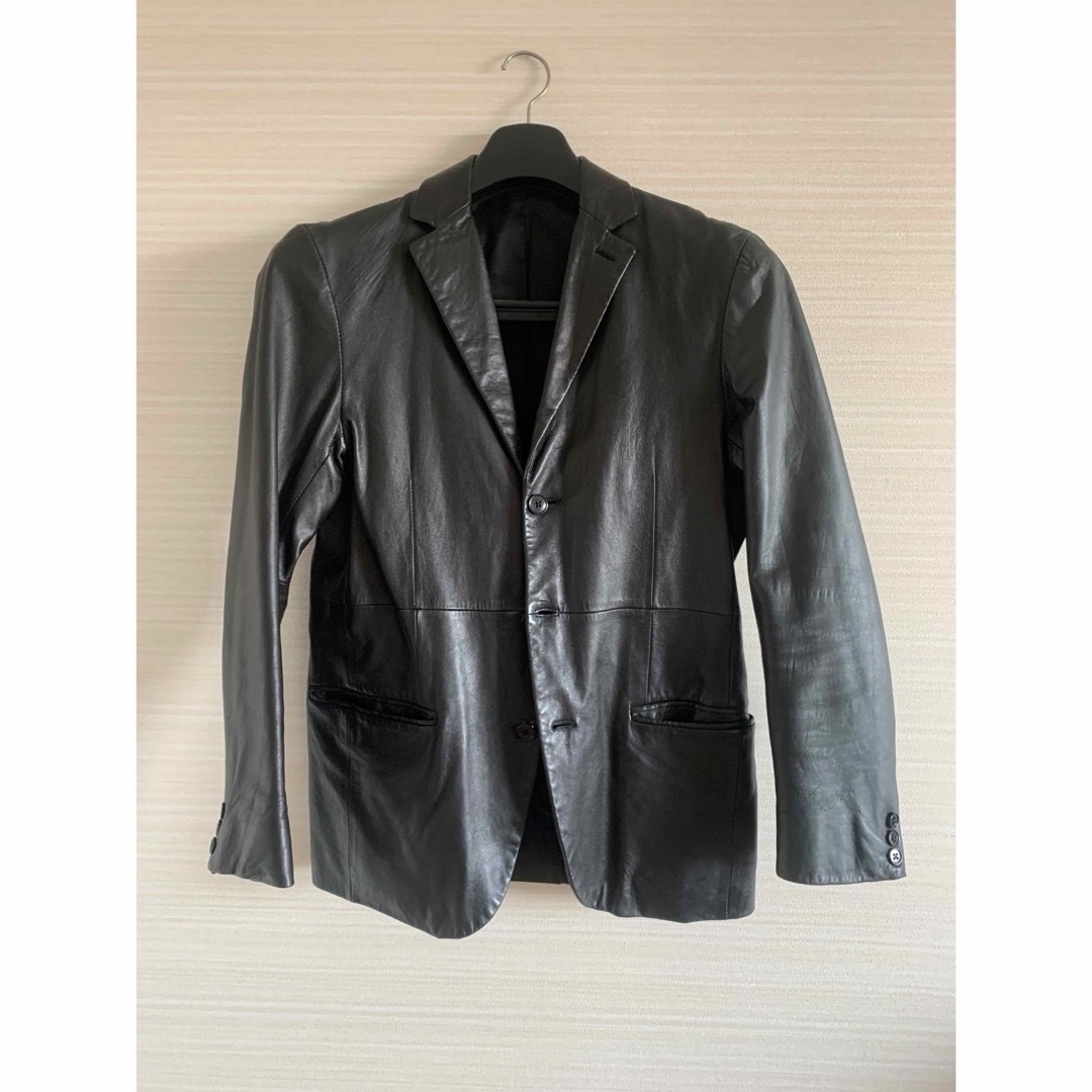 GREEN LABEL RELAXING 羊革 テーラードジャケット サイズ46 GREEN LABEL RELAXING 羊革 テーラードジャケット サイズ46