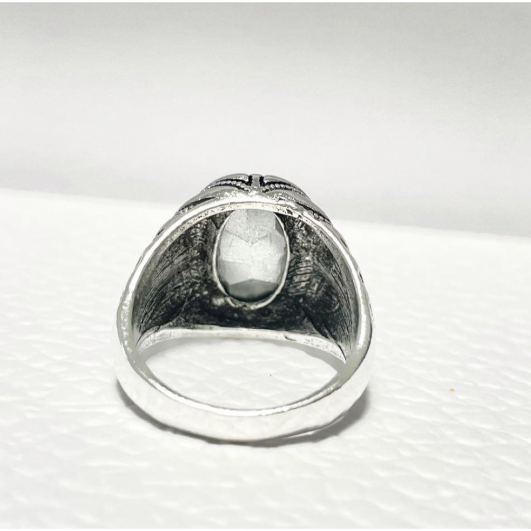 指輪 石 リング イエローストーン シルバー ヴィンテージ アメカジ レディースのアクセサリー(リング(指輪))の商品写真