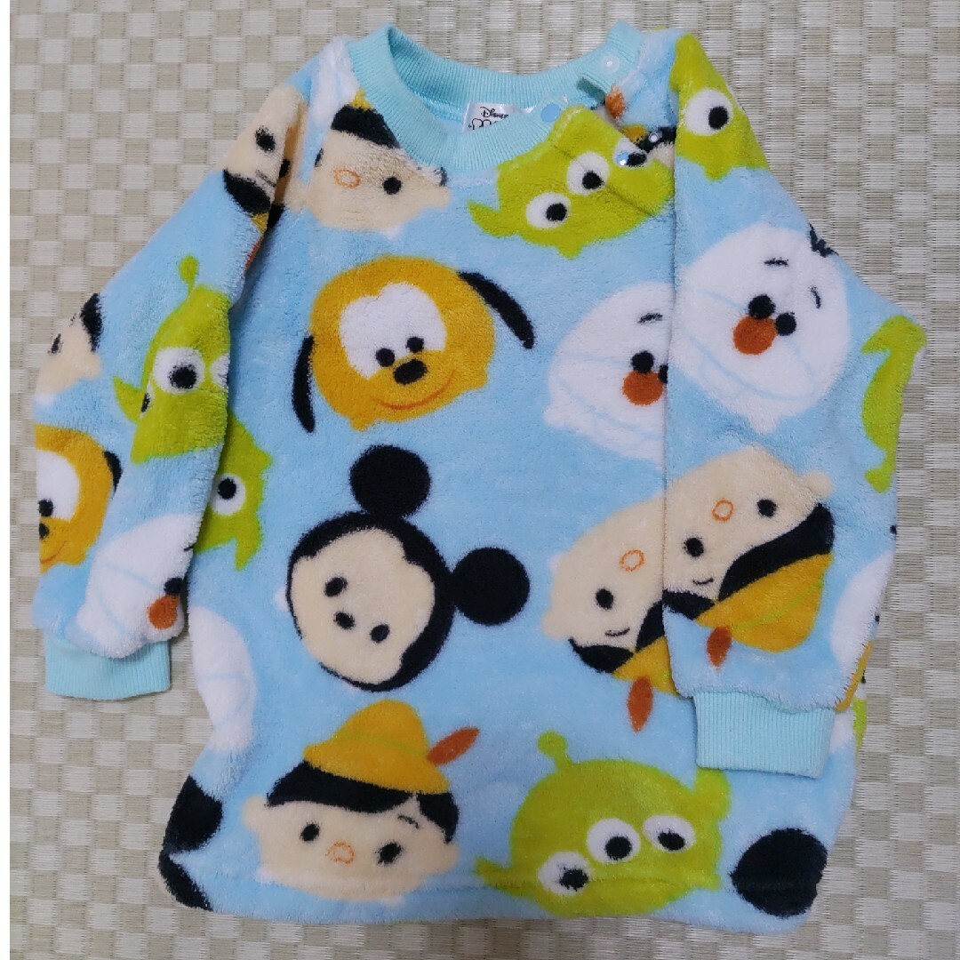Disney(ディズニー)のツムツムもこもこパジャマ キッズ/ベビー/マタニティのベビー服(~85cm)(パジャマ)の商品写真