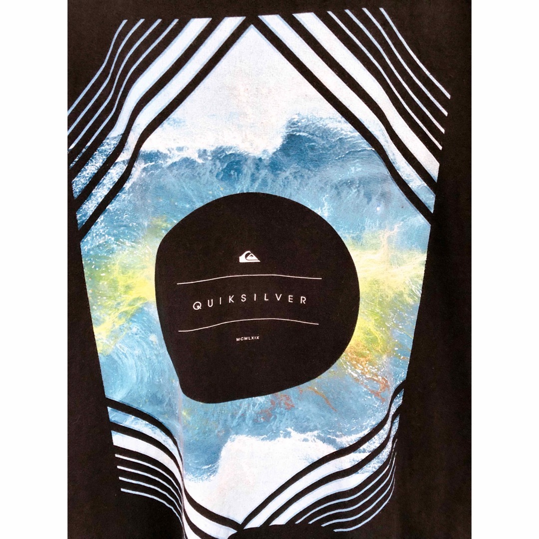 QUIKSILVER(クイックシルバー)のQuiksilver　Tシャツ　XL　黒　USA古着 メンズのトップス(Tシャツ/カットソー(半袖/袖なし))の商品写真