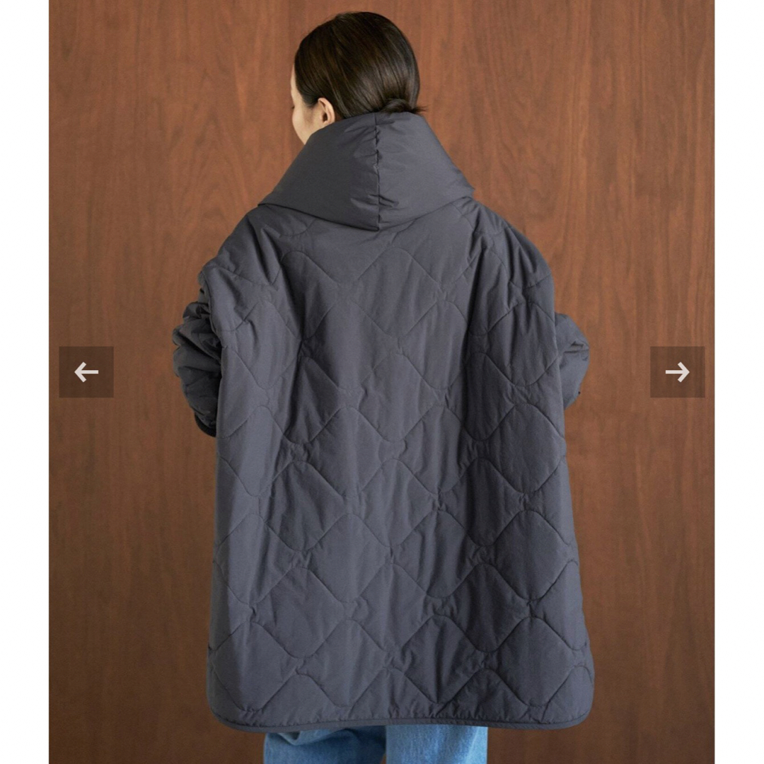 Plage(プラージュ)のHAKUUハクウ別注 QUILT JK WITH DOWN HOOD ブルゾン レディースのジャケット/アウター(ダウンジャケット)の商品写真