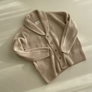 アギュー(ARGUE)のargue MERINO WOOL SHAWL CARDIGANS(カーディガン)