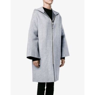 アクネストゥディオズ(Acne Studios)の美品 AcneStudios フーデッドコート グレー 34 ASPEN アクネ(その他)