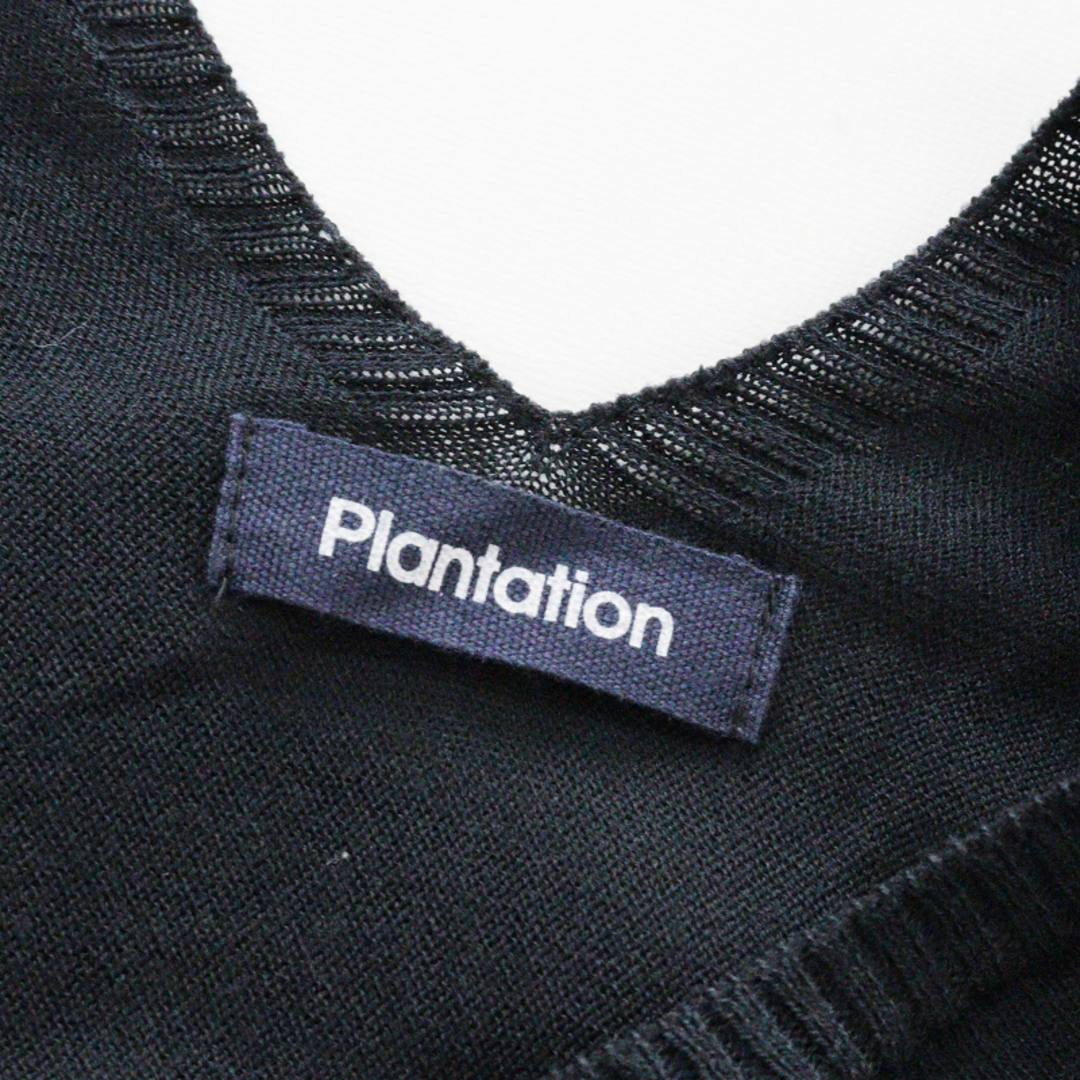 Plantation - プランテーション Plantation コットン Vネック ワイド