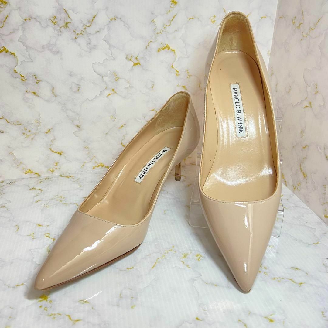 MANOLO BLAHNIK - ↓↓5.5cmヒール↓↓美品 マノロブラニク エナメル ...