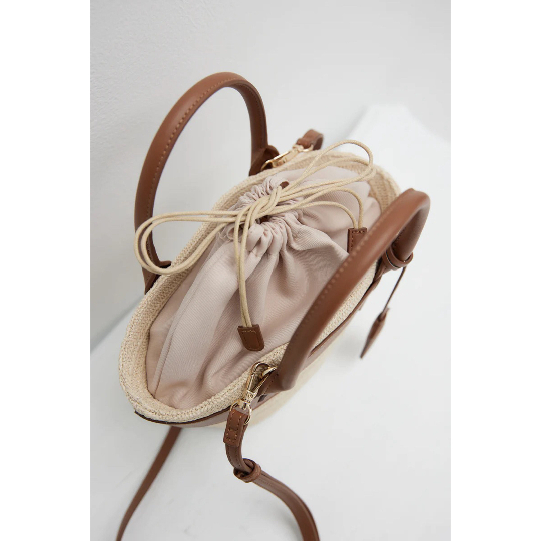 Her lip to - Palma Mini Tote Bag brown カゴバッグ ミニバッグの通販