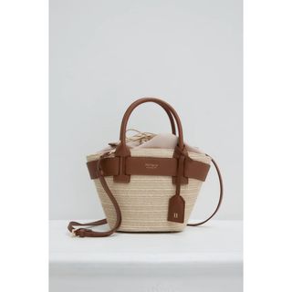 Palma Mini Tote Bag brown カゴバッグ　ミニバッグ