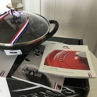 ストウブ(STAUB)の新品未使用 staub ストウブ ベビーウォック 16cm ブラック 黒(鍋/フライパン)