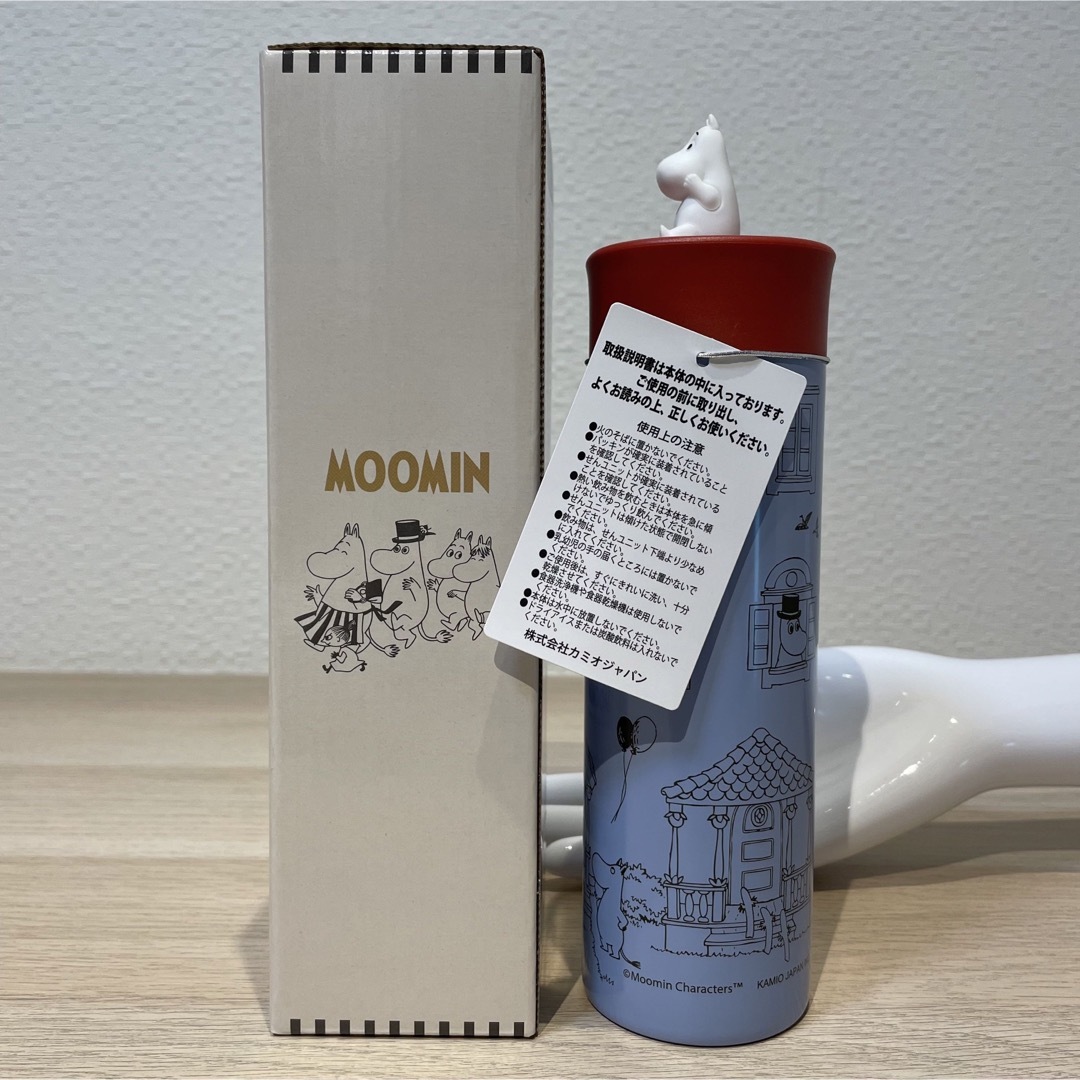 MOOMIN(ムーミン)の新品400mlムーミンステンレスボトル保温保冷水筒ムーミンハウス通勤通学ランチ インテリア/住まい/日用品のキッチン/食器(弁当用品)の商品写真