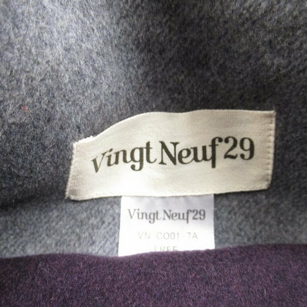 other(アザー)のヴァンヌフ Vingt Neuf 29 カシミヤタッチノーカラーコートBLM11 レディースのジャケット/アウター(その他)の商品写真