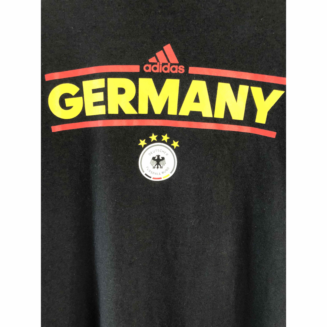 アディダス　サッカー　ドイツ代表　Tシャツ　L　黒　USA古着
