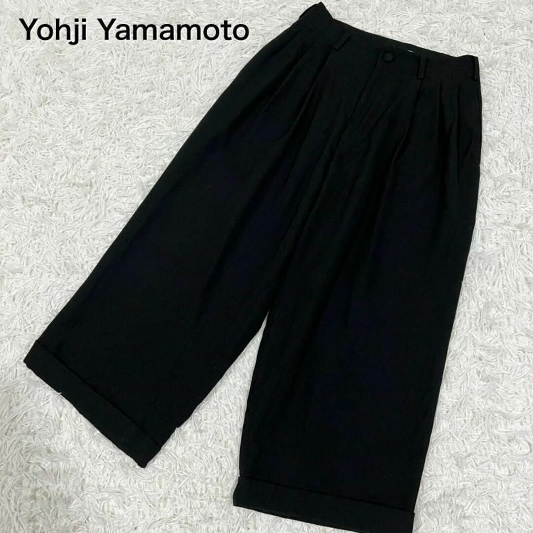 ちょっと贅沢な Yohji Yamamoto ウールギャバジン 3タック パンツ ...