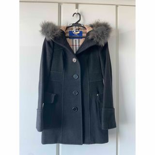 バーバリーブルーレーベル(BURBERRY BLUE LABEL)の美品♡バーバリーブルーレーベル　アンゴラコート(ダッフルコート)