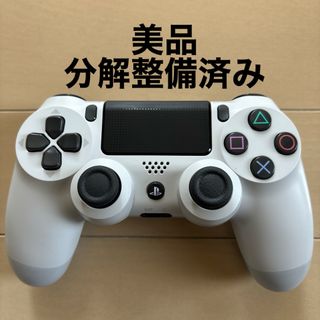 プレイステーション4(PlayStation4)の美品 SONY PS4 純正 コントローラー DUALSHOCK4 ホワイト(家庭用ゲーム機本体)