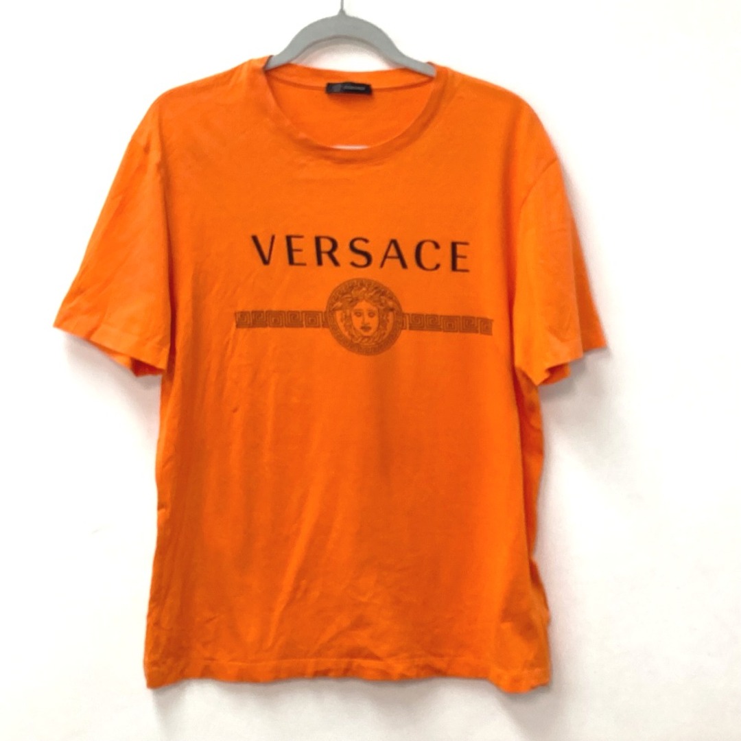 VERSACE(ヴェルサーチ)のヴェルサーチ VERSACE メデューサ アパレル トップス 半袖Ｔシャツ コットン オレンジ 美品 メンズのトップス(Tシャツ/カットソー(半袖/袖なし))の商品写真