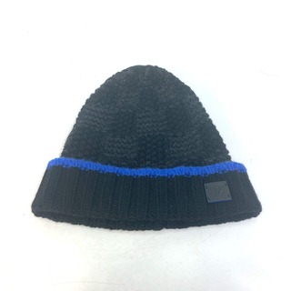 ルイヴィトン(LOUIS VUITTON)のルイヴィトン LOUIS VUITTON ダミエ ボネヘルシンキ  M71046 ビーニー 帽子 ニット帽 ニットキャップ ニット帽 カシミヤ ブラック(ニット帽/ビーニー)