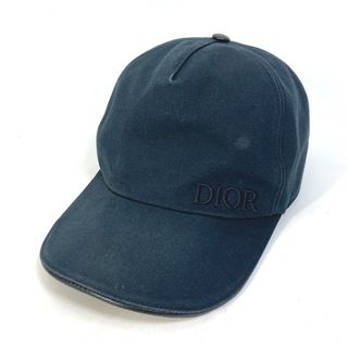 ディオール(Dior)のディオール Dior ロゴ 933C902D4511 帽子 キャップ帽 ベースボール キャップ コットン ブラック(キャップ)