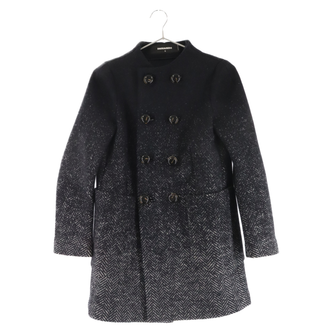 345センチ袖丈DSQUARED2 ディースクエアード Wool Gradation Coat ウールグラデーションコート ブラック/グレー