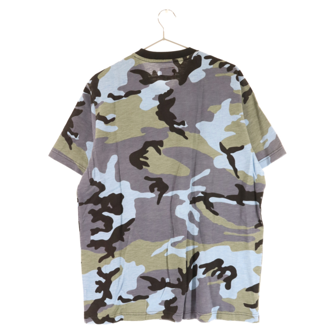 SUPREME シュプリーム 18SS Pocket Tee Blue Camo ポケット カモフラ 迷彩柄 半袖Tシャツ カットソー ブルー