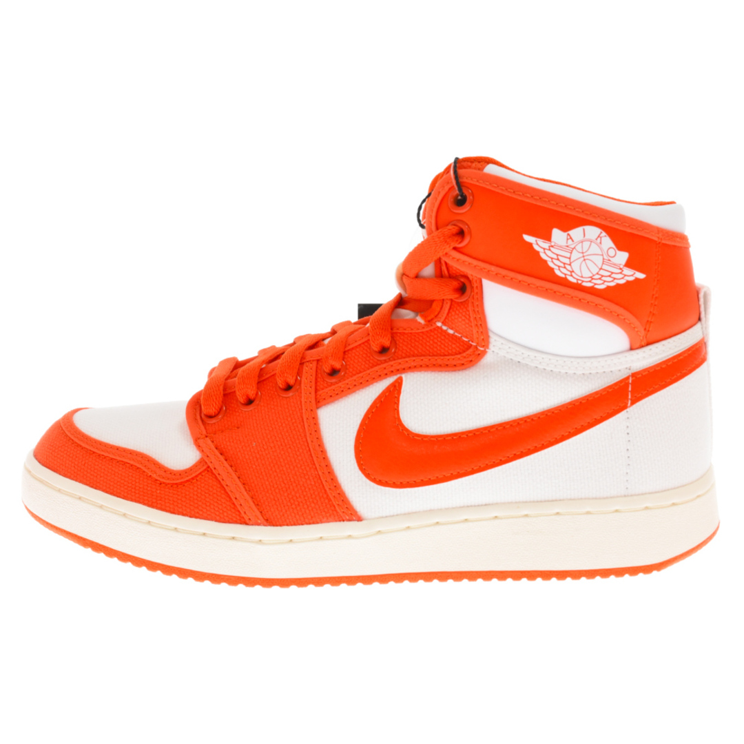 NIKE ナイキ AIR JORDAN1 KO Rush Orange エアジョーダン1 ノックアウト ハイカットスニーカー ホワイト/オレンジ DO5047-801 US929センチワイズ