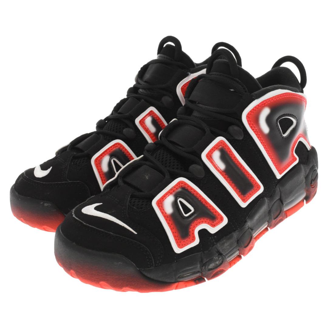 NIKE(ナイキ)のNIKE ナイキ AIR MORE UPTEMPO LASER CRIMSON CJ6129-001 エアモアアップテンポ レーザークリムゾン ハイカットスニーカー ブラック/レッドUS7.5/25.5cm メンズの靴/シューズ(スニーカー)の商品写真