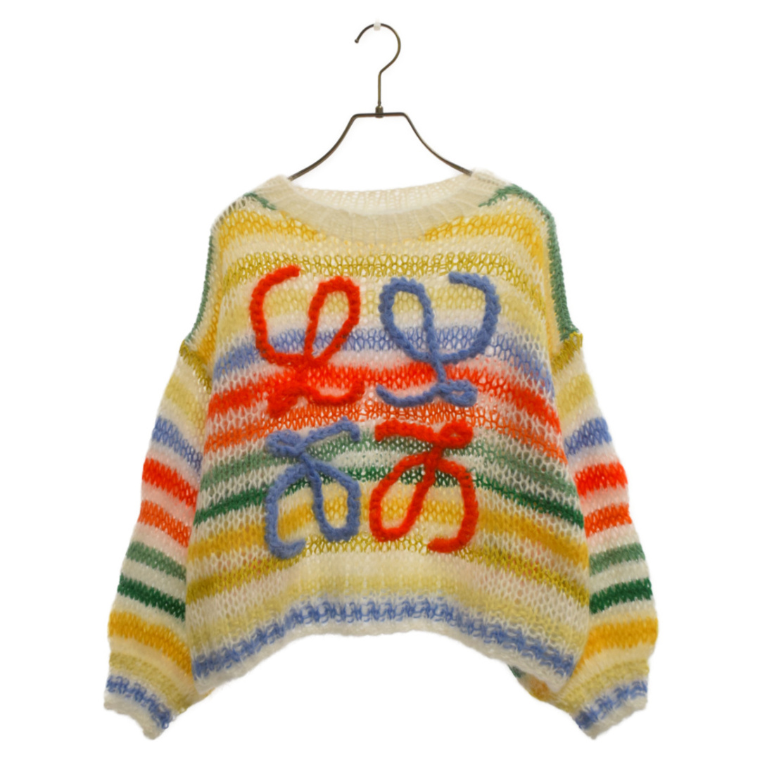 LOEWE ロエベ STRIPE MOHAIR SWEATER ストライプモヘアニット マルチカラー 長袖セーター レディース S359Y14KAA  | フリマアプリ ラクマ