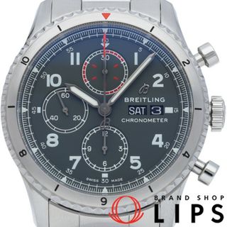 ブライトリング(BREITLING)のブライトリング ナビタイマー 8 クロノグラフ 43 カーチス ウォーホーク Navitimer 8 Chronograph 43 Curtiss Warhawk A13316(A133161A1L1X2) 箱 保証書 SS メンズ時計 グリーン 仕上げ済 美品 【中古】(その他)