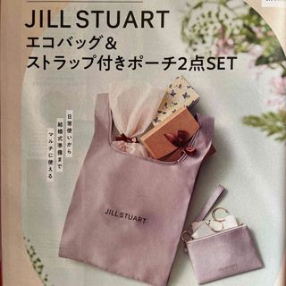 ジルスチュアート(JILLSTUART)のゼクシィ2023付録ジルスチュアート　　　  エコバッグ&ストラップ付きポーチ(エコバッグ)