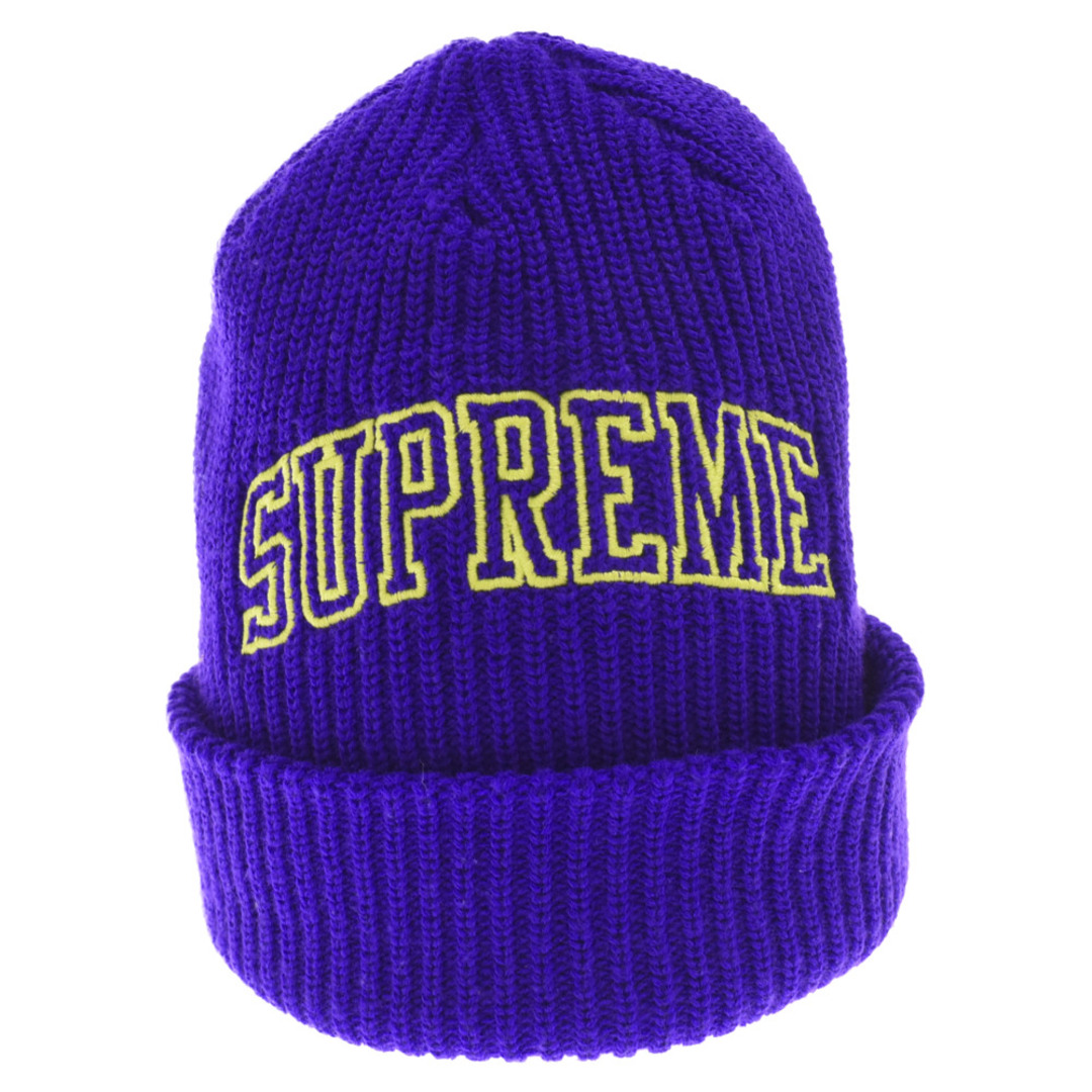 SUPREME シュプリーム 17AW Arc Logo Loose Gauge Beanie アーチロゴ ルーズ ビーニー ニット帽 ニットキャップ パープル21センチ横幅