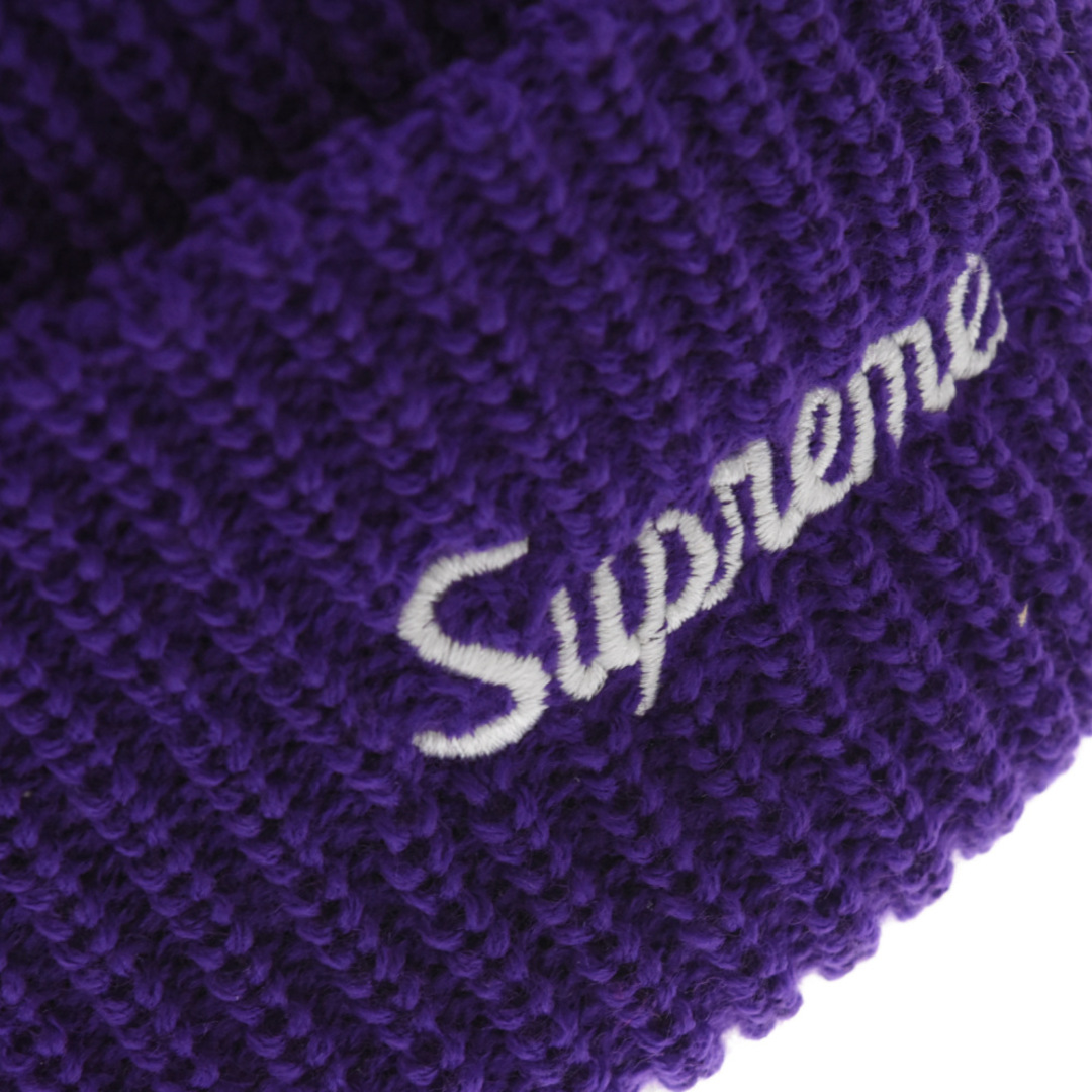 SUPREME シュプリーム 22SS Loose Gauge Beanie ルーズビーニー ニット帽 ニットキャップ パープル215センチ横幅