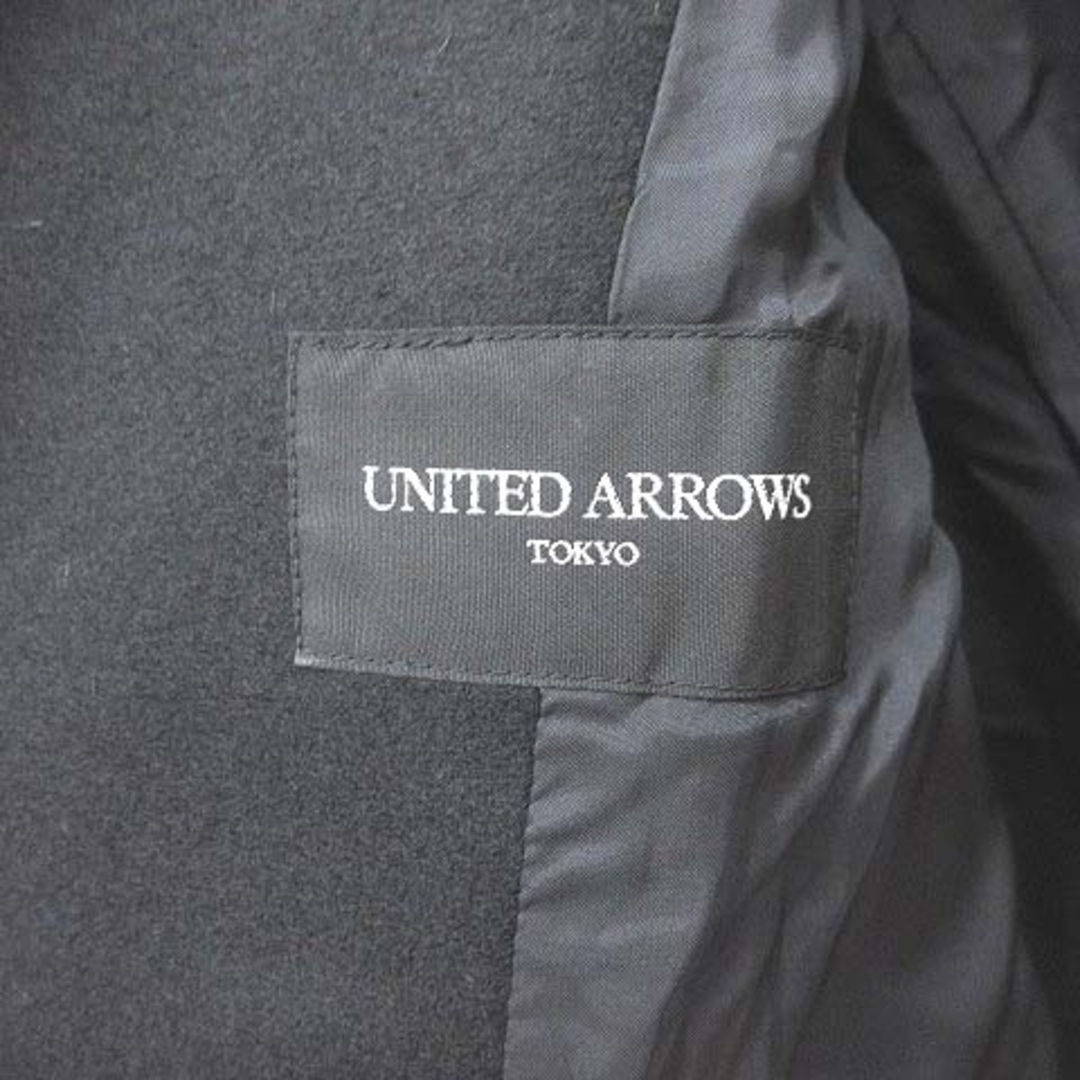 UNITED ARROWS(ユナイテッドアローズ)のユナイテッドアローズ ステンカラーコート ダブル 総裏地 ウール 36 黒 レディースのジャケット/アウター(その他)の商品写真