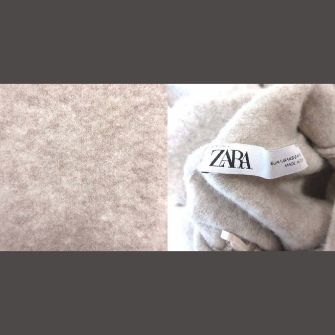 ZARA(ザラ)のザラ ZARA ニット セーター 長袖 ハイネック ウール XS ベージュ レディースのトップス(ニット/セーター)の商品写真
