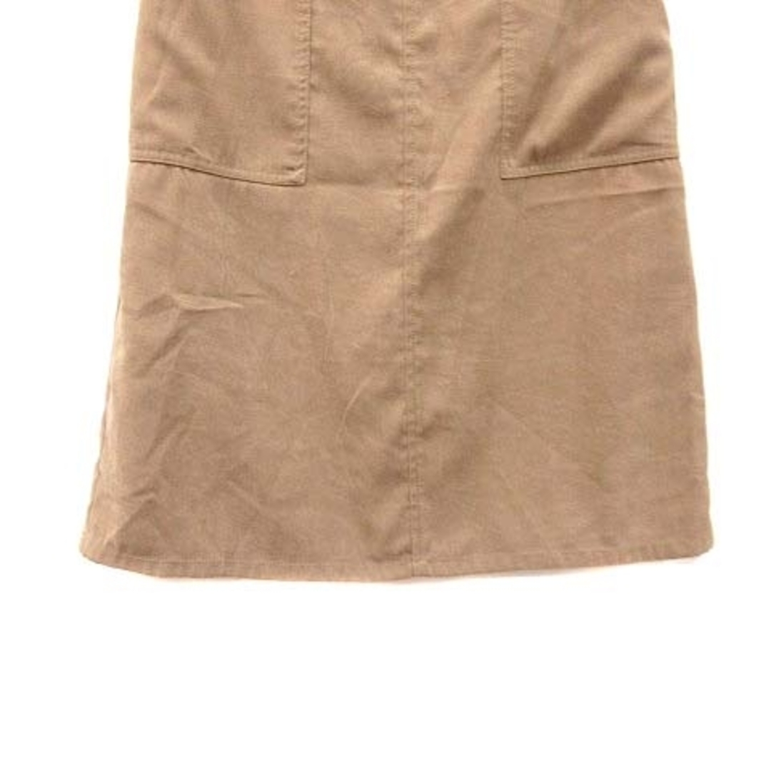 URBAN RESEARCH DOORS(アーバンリサーチドアーズ)のアーバンリサーチ ドアーズ 台形スカート ひざ丈 スエード調 36 ベージュ レディースのスカート(ひざ丈スカート)の商品写真