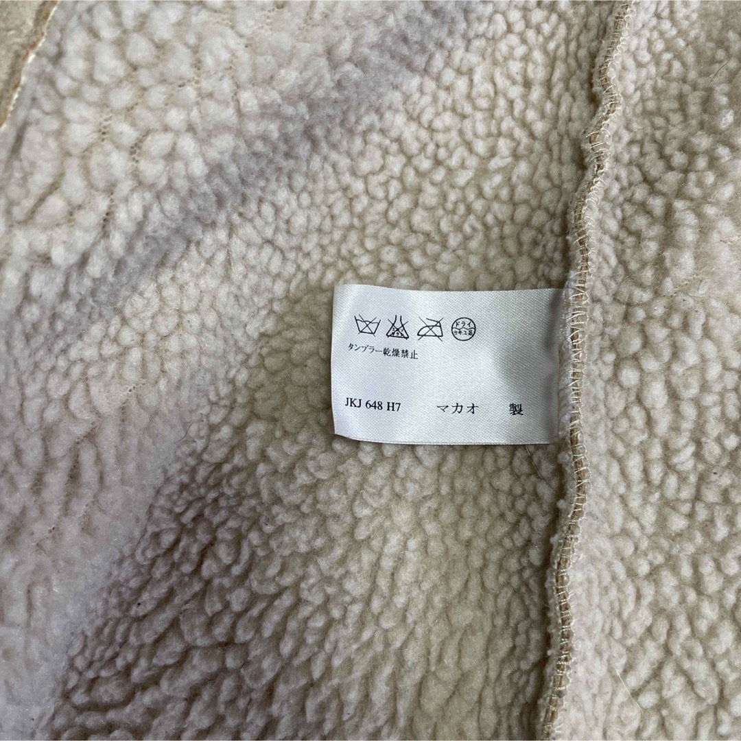 LAURA ASHLEY(ローラアシュレイ)のローラアシュレイ スェード調　レトロ　コート　大きいサイズ　アウター レディースのジャケット/アウター(ピーコート)の商品写真