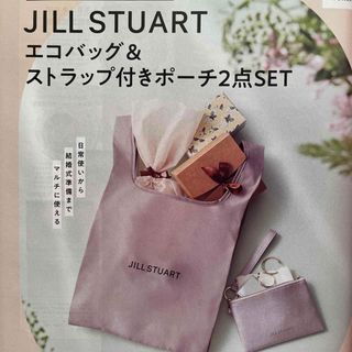 ジルスチュアート(JILLSTUART)のゼクシィ2023付録ジルスチュアート　　エコバッグ&ストラップ付きポーチ(エコバッグ)