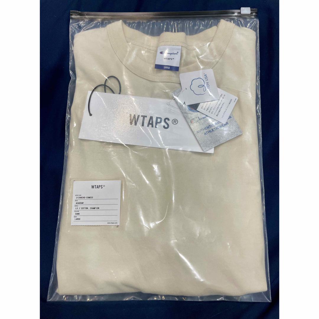 W)taps(ダブルタップス)のL WTAPS ACADEMY LS COTTON. CHAMPION SAND メンズのトップス(Tシャツ/カットソー(七分/長袖))の商品写真