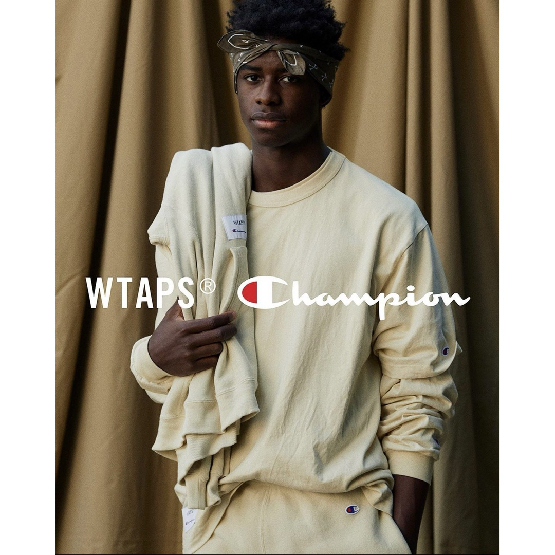 W)taps(ダブルタップス)のL WTAPS ACADEMY LS COTTON. CHAMPION SAND メンズのトップス(Tシャツ/カットソー(七分/長袖))の商品写真