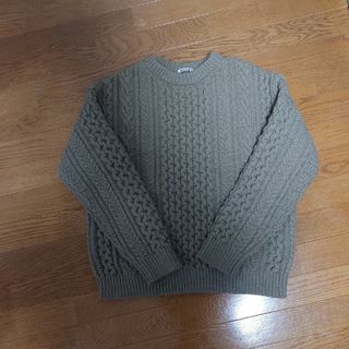 オーラリー(AURALEE)のAURALEE  FRENCH MERINO ARAN KNIT P/O(ニット/セーター)