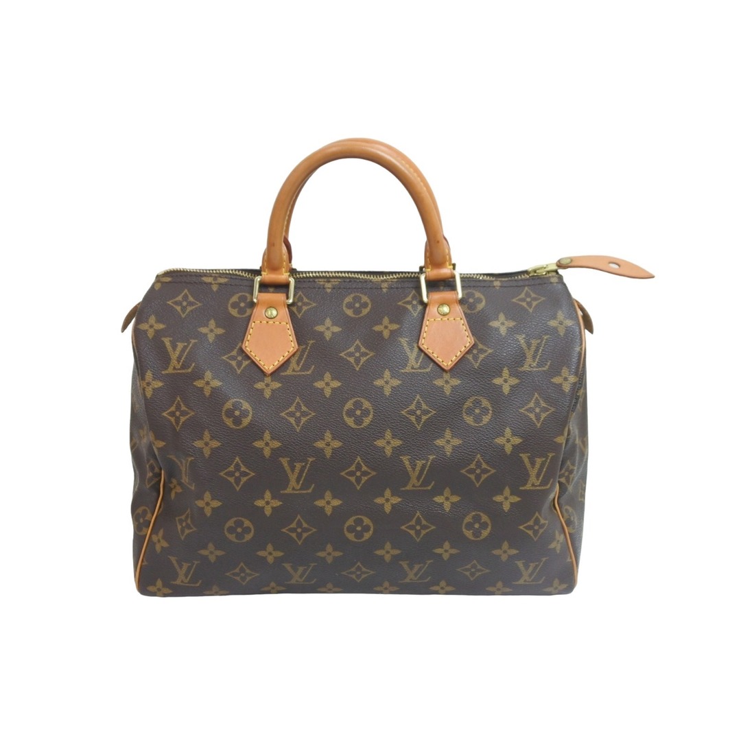 LOUIS VUITTON ルイヴィトン モノグラム スピーディ30 ボストンバッグ ブラウン ハンドバッグ 鞄 ロゴ M41526 美品  57308ファスナー内側