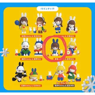 ミッフィー(miffy)のkimmy&miki × miffy デザイナーズトイ (キャラクターグッズ)