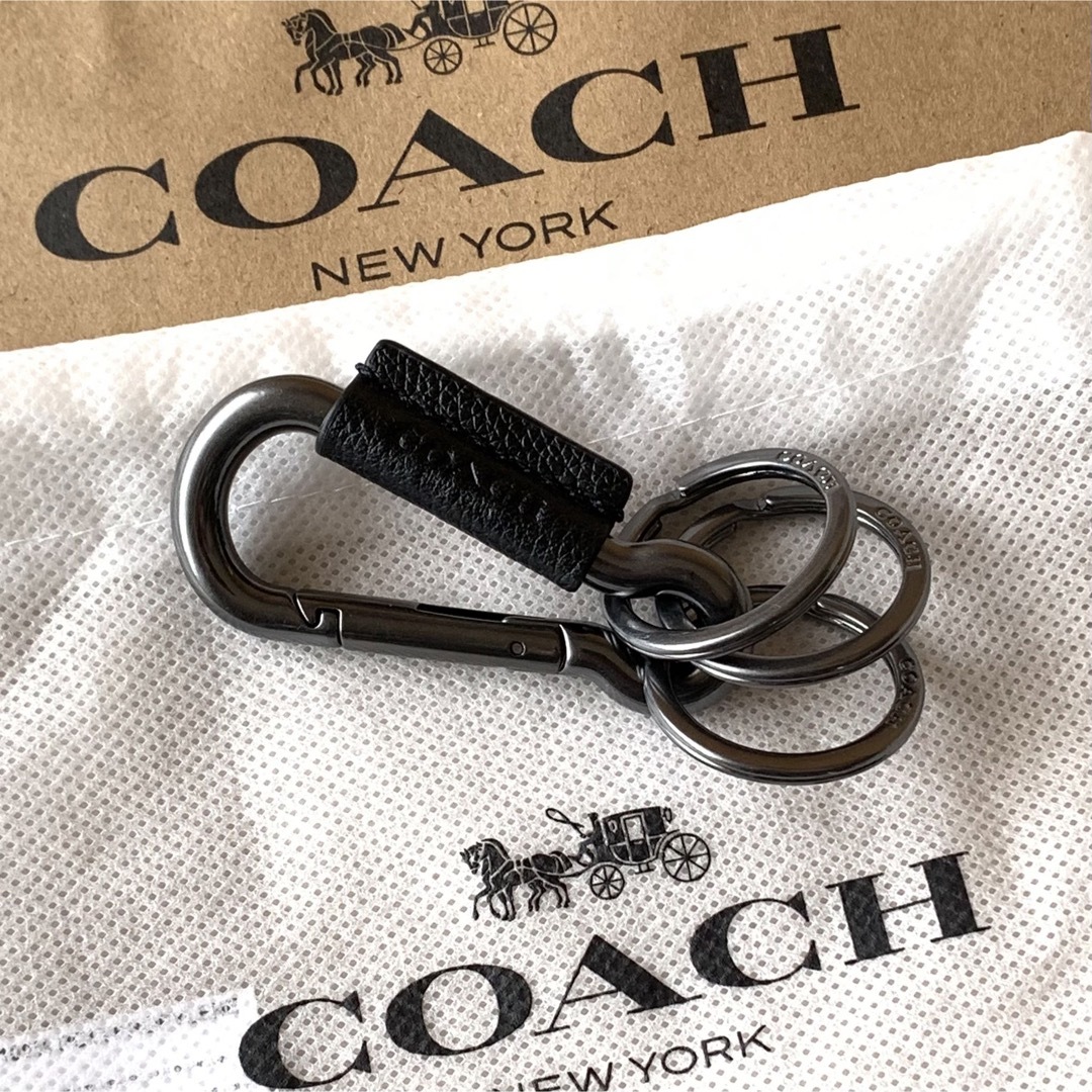 COACH(コーチ)の特価！ 人気 コーチ メンズ カラビナ キーホルダー キーリング 新品本物 メンズのファッション小物(キーホルダー)の商品写真