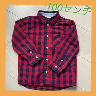 エイチアンドエム(H&M)のH&M チェックシャツ　100センチ(Tシャツ/カットソー)