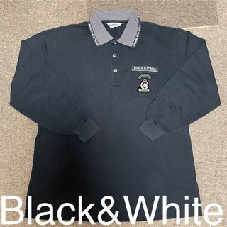 ブラックアンドホワイトスポーツウェア(Black & White Sportswear)のBlack&White ゴルフウェア 長袖ポロシャツ 秋冬用(ウエア)