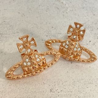 ヴィヴィアンウエストウッド(Vivienne Westwood)のヴィヴィアン　オーブピアス　ピンクゴールド(ピアス)