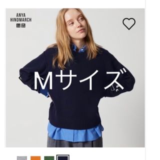 ユニクロ(UNIQLO)のアニヤ　ユニクロ　プレミアムクルーネックセーター(ニット/セーター)