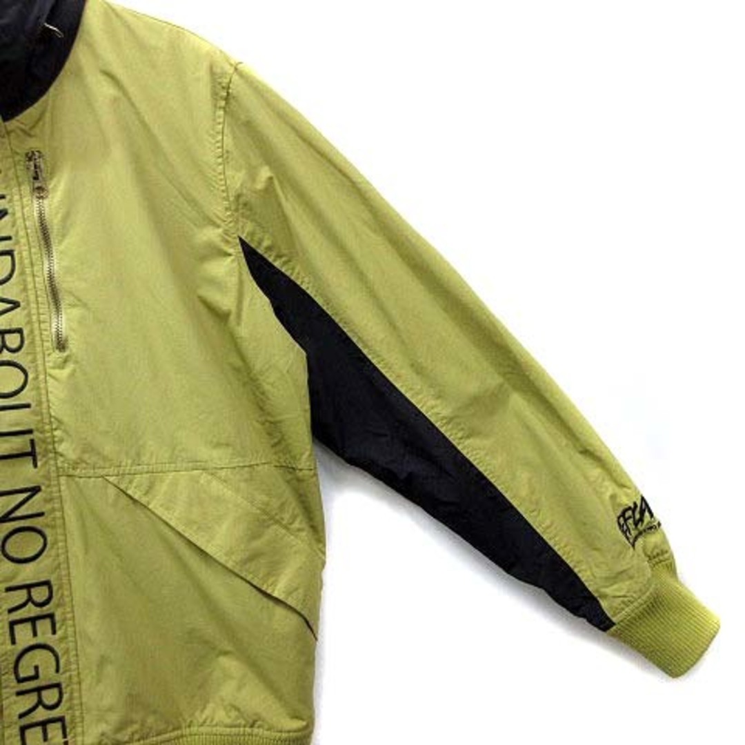レフラー LEFLAH ナイロン ブルゾン ジャケット 刺繍 イエローベージュ メンズのジャケット/アウター(ブルゾン)の商品写真