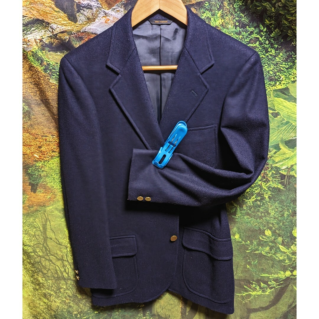 NEWYORKER(ニューヨーカー)のNEWYORKER　ジャケット　ブレザー　金ボタン　紺ブレ メンズのジャケット/アウター(テーラードジャケット)の商品写真