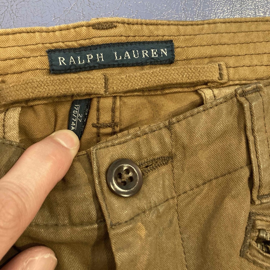Ralph Lauren(ラルフローレン)の【希少オイルド】ラルフローレン　カーゴパンツ メンズのパンツ(ワークパンツ/カーゴパンツ)の商品写真